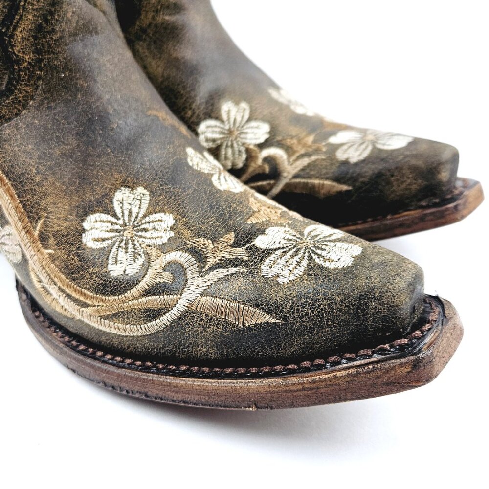 Circle G by Corral L5175 Floral Embroidered Boots - Picture 6 of 11